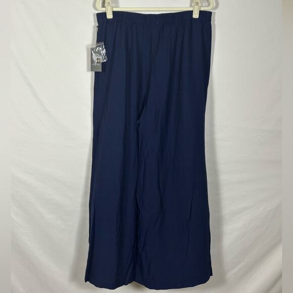 NWT Vince Camuto Navy Blue Wide Leg Pants Trouser- L - Picture 6 of 10